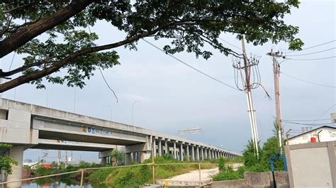 Demak Indonesia April Toll Road With Blue Sky Background