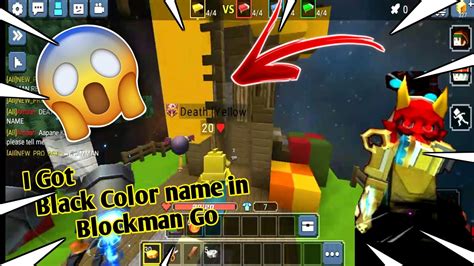 I Got Black Colour Name In Blockman Go Bedwars 😱 Youtube