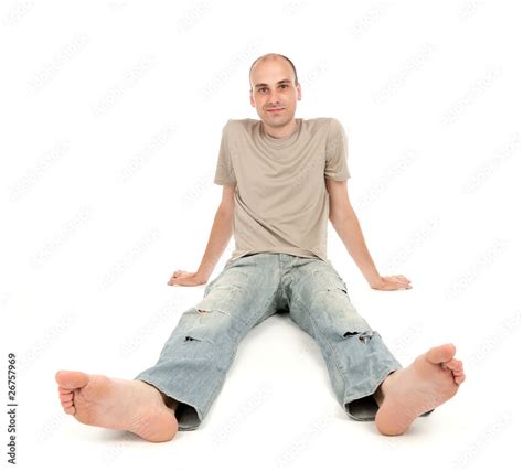 Man Sitting On Floor