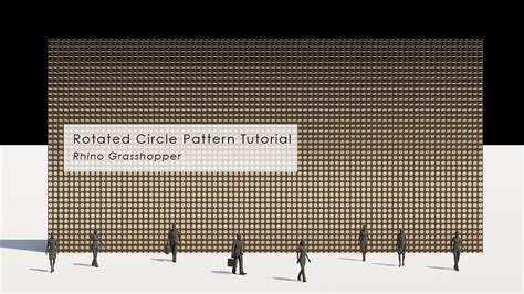 Rotated Circle Pattern Facade Rhino Grasshopper Tutorial Youtube