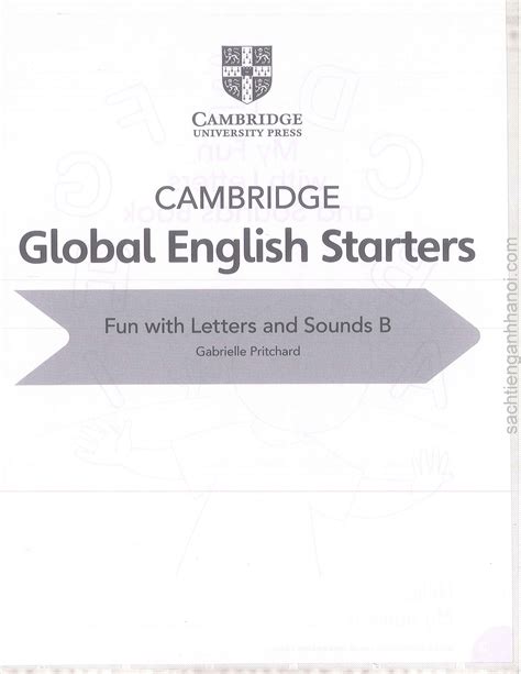 Sách Cambridge Global English Starters Book B Fun With Letters And