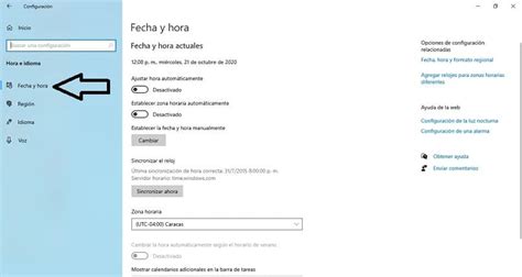 Cómo Reparar el Problema con la Fecha y Hora en Windows 10 Fácil y