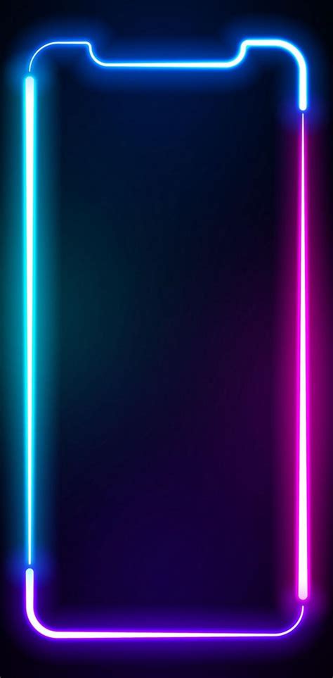 Neon frame Wallpaper Download | MOONAZ