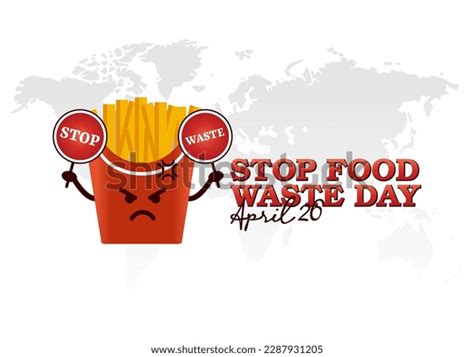 Vector Graphic Stop Food Waste Day Stock Vector (Royalty Free ...