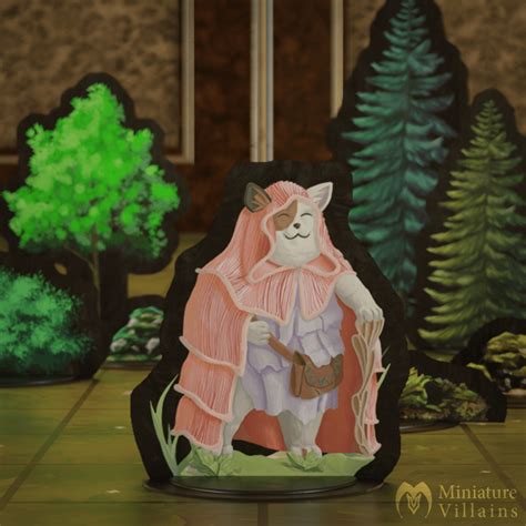 Tabaxi Druid Circle Of Spores Printable Paper Miniature Miniature