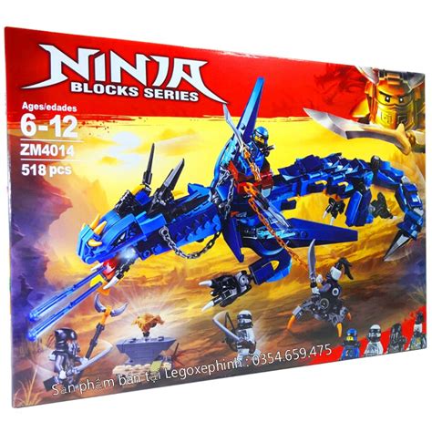 Bộ Lego Xếp Hình Ninjago Siêu Robot Rồng Xanh Gồm 518 Chi Tiết Lego