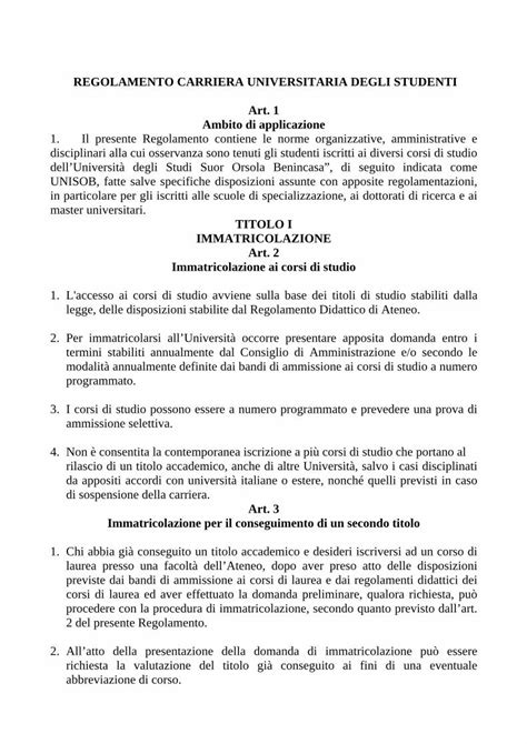 PDF Regolamento Della Carriera Universitaria Degli Studenti DOKUMEN