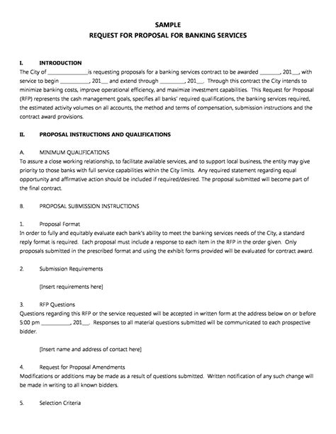 Writing A Rfp Sample