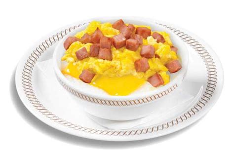 Ham Egg And Cheese Grits Bowl Waffle House