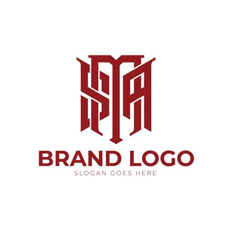 Letter Sma Linked Geometric Logo Vector Design Masterbundles