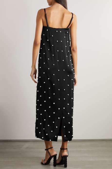 Black Embellished Crepe Midi Dress Givenchy Net A Porter