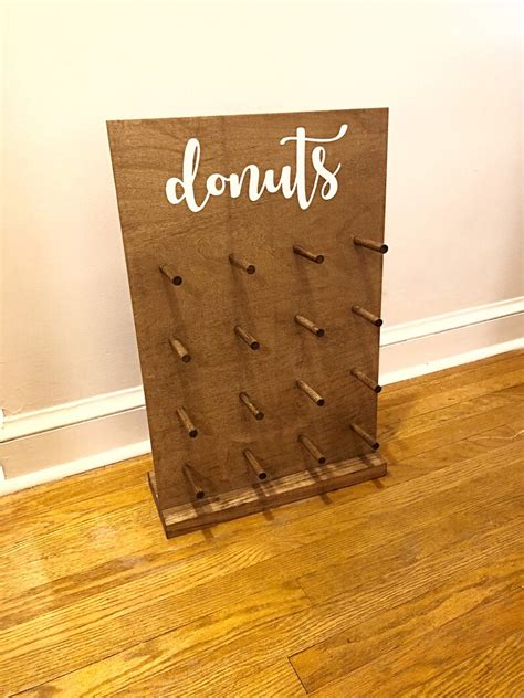 Wedding Donut Wall Wood Donut Stand For Wedding Rustic Donut Etsy