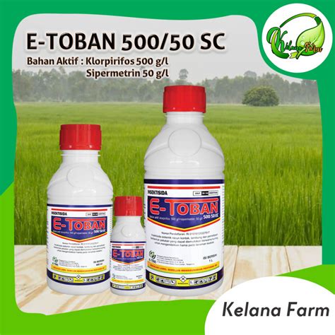 Jual ETOBAN 100ml INSEKTISIDA KLORPIRIFOS SIPERMETRIN PENGENDALI ULAT