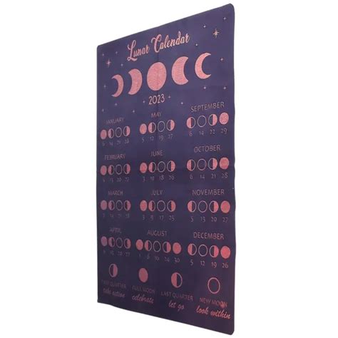 Delicato Calendario Delle Fasi Lunari Lunare Ufficio Decorare Eur