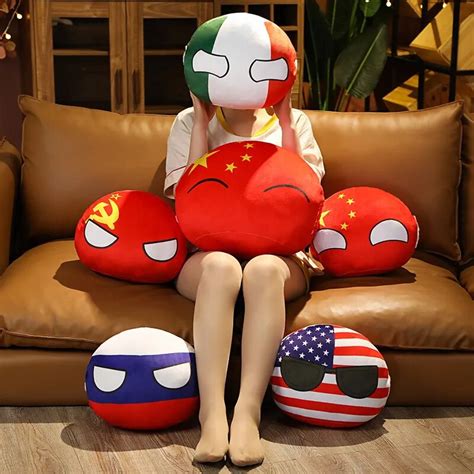 Juguetes De Peluche De Countryball Almohada De Peluche Kawaii