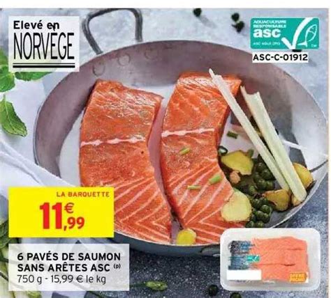 Promo Pav S De Saumon Sans Ar Tes Asc Chez Intermarch Hyper