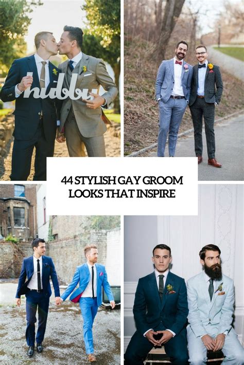 44 Stylish Gay Groom Outfits That Inspire Weddingomania