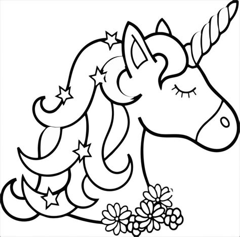 Cool Unicorn Coloring Page - ColoringBay