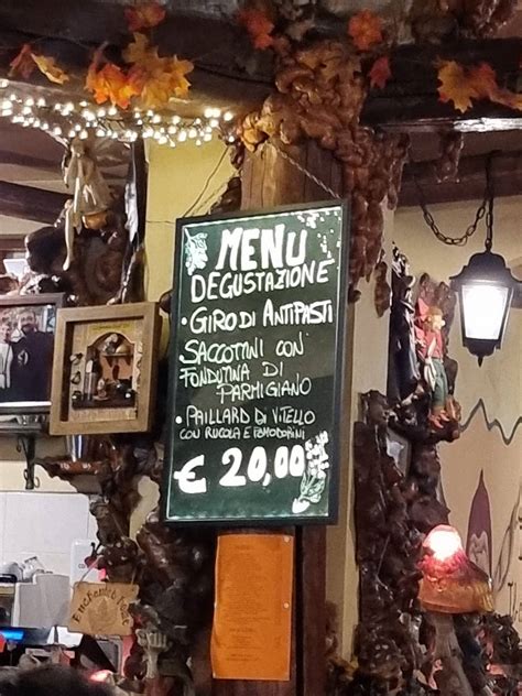 Menu Da La Grotta Degli Elfi Ristorante Rivoli