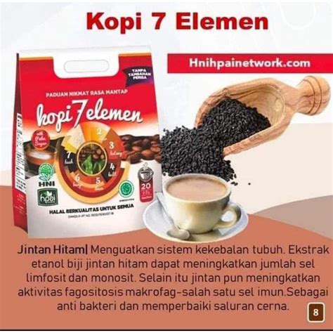 Jual Kopi 7elemen Hni Hpai Isi 20 Saset Shopee Indonesia