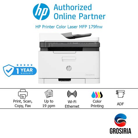 Jual Hp Printer Laser Color Warna Multifungsi Mfp Fnw Fnw Print