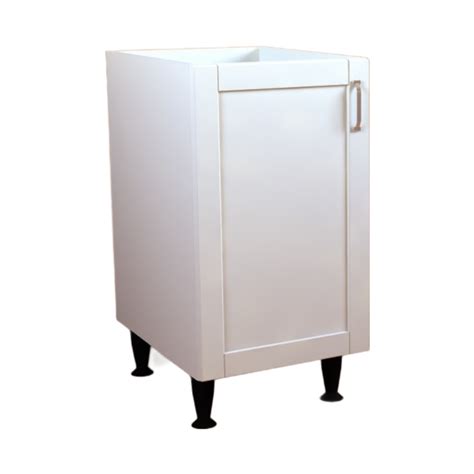 450 Base Cabinet Single Door 560 Crystal White Matt Shaker Style Rigid