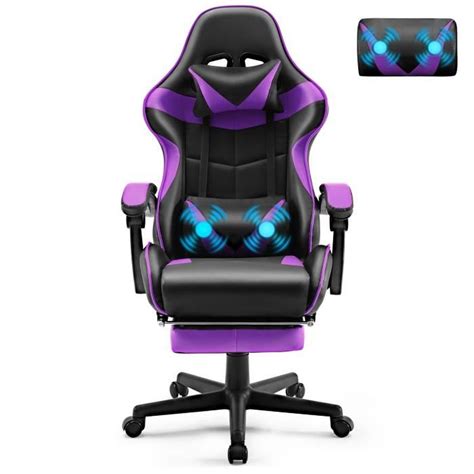 Soontrans Chaise Gaming Fauteuil De Bureau Gamer Ergonomique Avec Appui