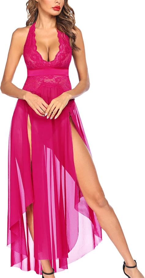 Avidlove Women Lingerie Deep V Neck Nightwear One Piece Sexy Nightgowns