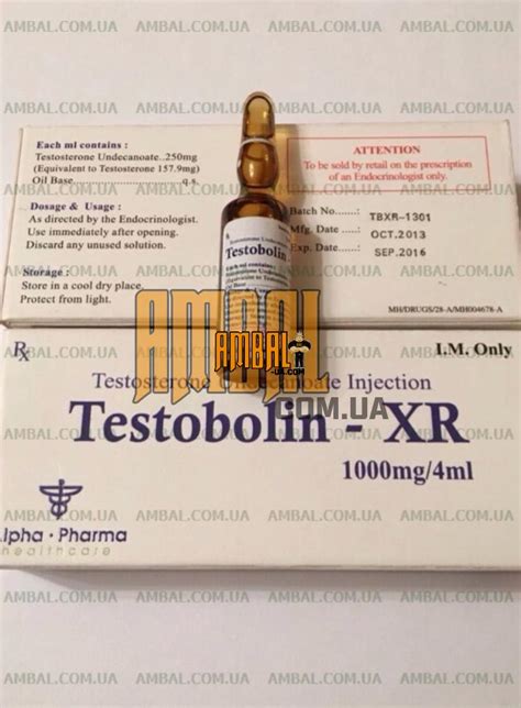 Testobolin Xr Testosterone Undecanoate Mg Ml Alpha Pharma