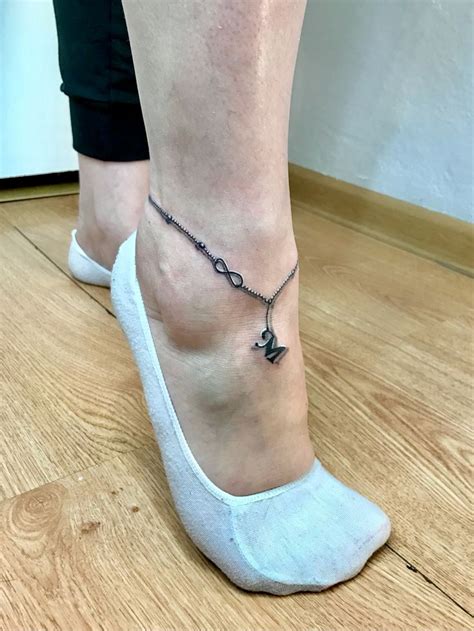 Lola Studio s Tatuaż bransoletka na nodze 3D Realistyczna Heels