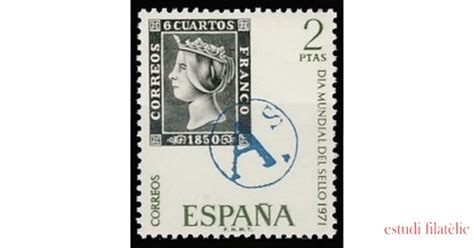 España Spain Nº 2033 Día mundial del Sello Año 1971 lujo MNH