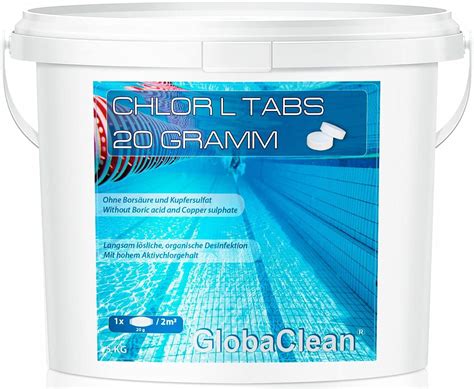 5 kg HOCHEFFEKTIVE Pool Chlor Tabletten 20g BAYZID schnell löslich mit