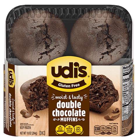 Buy Udis Double Chocolate Gluten Free Muffins At