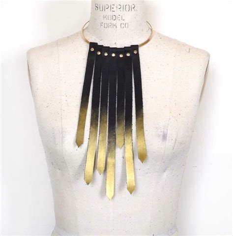 Maya Leather Fringe Collar Lovelornlingerie