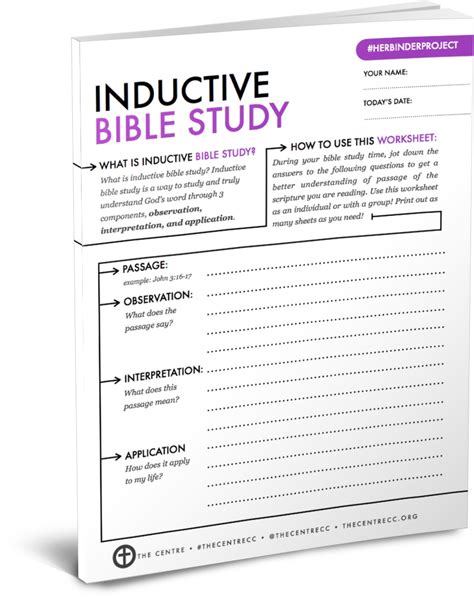 Inductive Bible Study Template