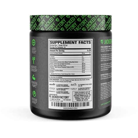 Jacked Factory Pro Series Pre Workout Review 2024 Lift Vault