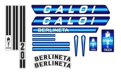 Adesivo Bicicleta Antiga Caloi Berlineta 1983 Azul Parcelamento Sem Juros