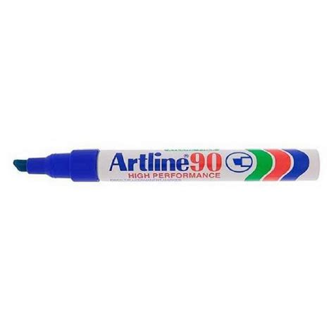 Artline EK90 Chisel Point Permanent Marker 2 5mm Blue