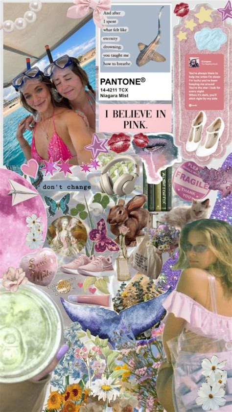 Summer Collage Mood Board I Believe In Pink Idea Wallpapers