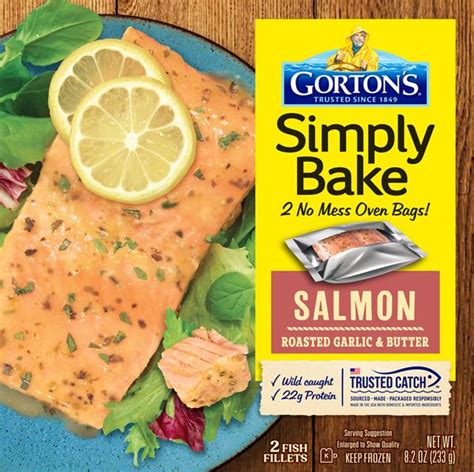 Gorton S Simply Bake Roasted Garlic Butter Salmon Fillets Ct Hy