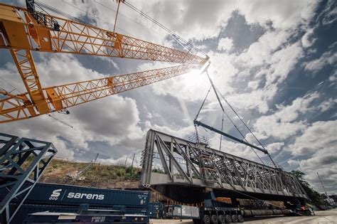 Sarens In Landmark Project Sarens Replaces Railway Bridge Sections