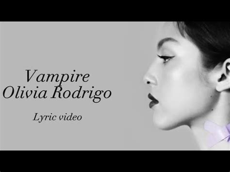 Olivia Rodrigo Vampire Lyrics YouTube