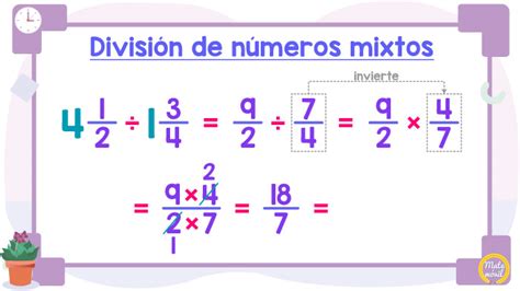 Division de numeros mixtos 22 Matemóvil