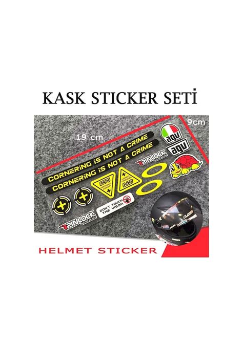 Motosiklet Kask Cam Sticker Seti Agv Fiyatlar Ve Zellikleri