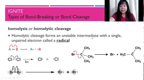 Types Of Bond Cleavage Organic Chemistry YouTube