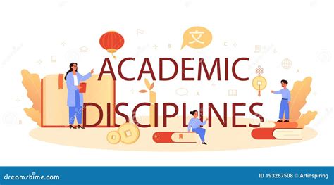 Set Of Academic Disciplines Icons Vector Illustration Cartoondealer