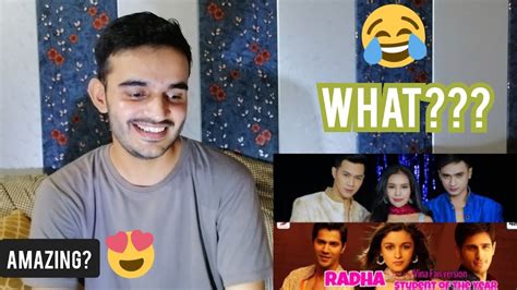 Reaction To Radha Student Of The Year Parodi Recreate Vina Fan