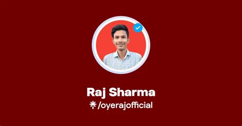 Raj Sharma Twitter Instagram Facebook Linktree