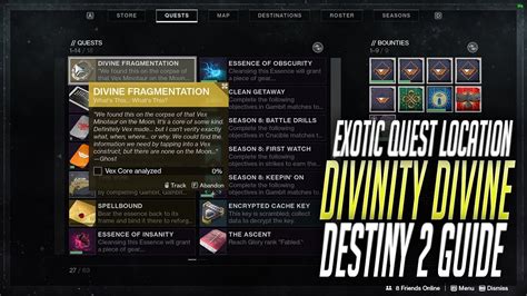 Divinity Divine Fragment Exotic Quest Location Destiny 2 Shadowkeep