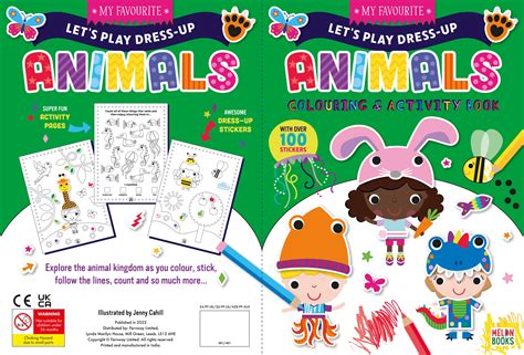 Lets Play Dress Up Colouring And Activity Book Animals Lincraft